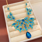 Nozari - Vintage Rhinestone Leaf Drop Jewelry