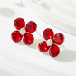 Earedge - Iridescent Four Petal Flower Stud Earrings