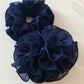 Gifty - Blue Polka Dot Ruched Scrunchie