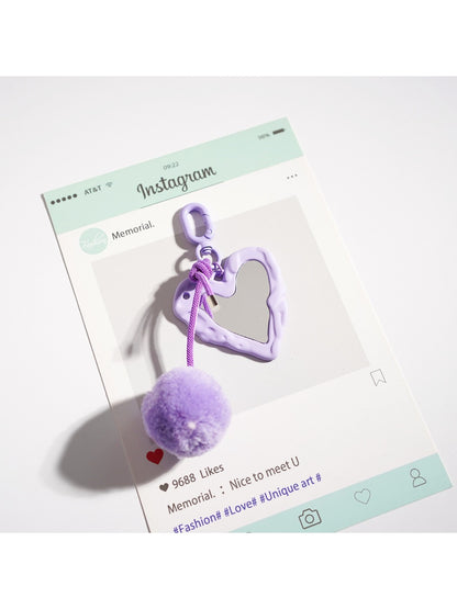 Keypus - Heart Shaped Macaron Keychain