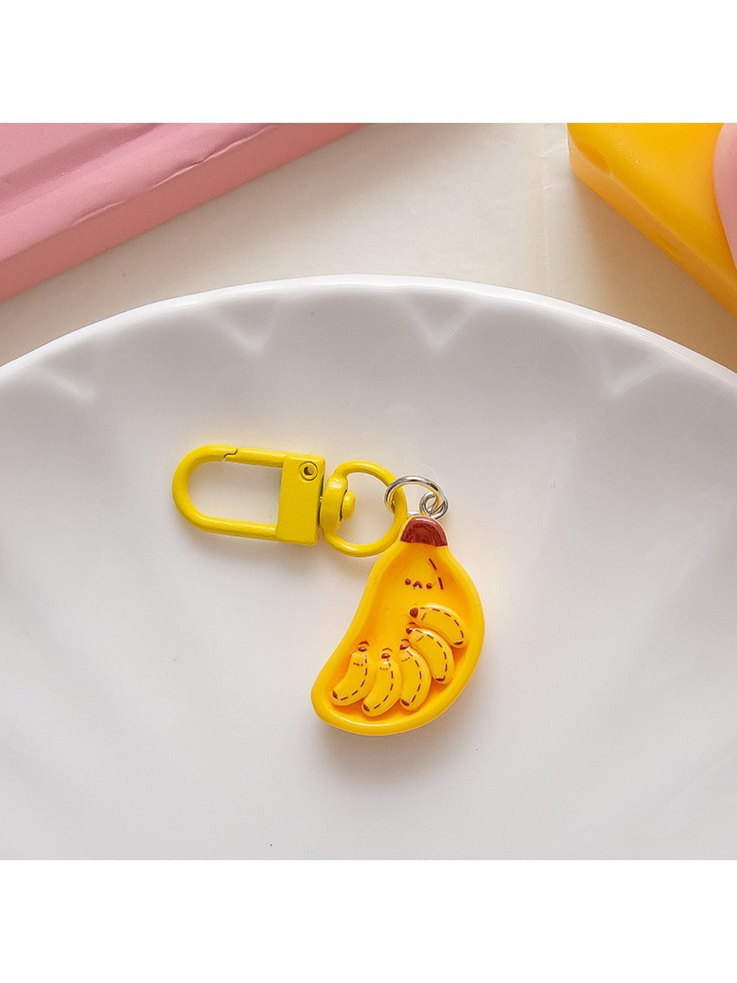 Keypus - Cute Breakfast Plate Pendant Keychain