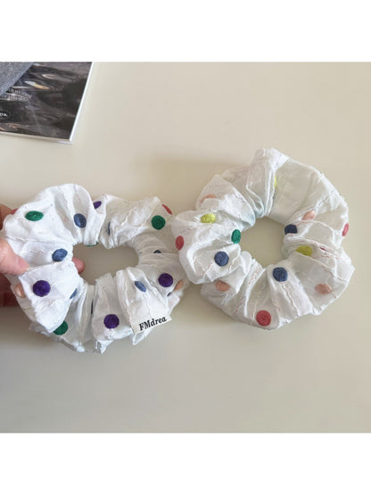 Gifty - Polka-Dotted Spiral-Shaped Hair Tie