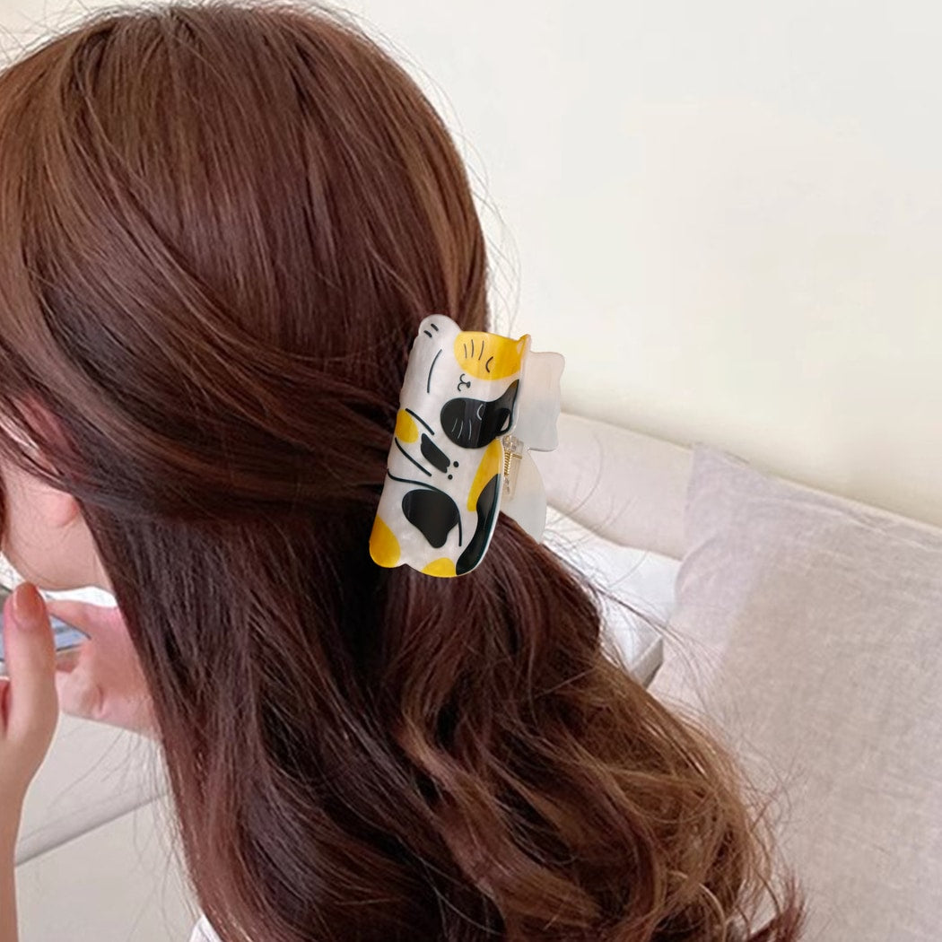 Beau - Cartoon Sleeping Cat Shaped Claw Clip