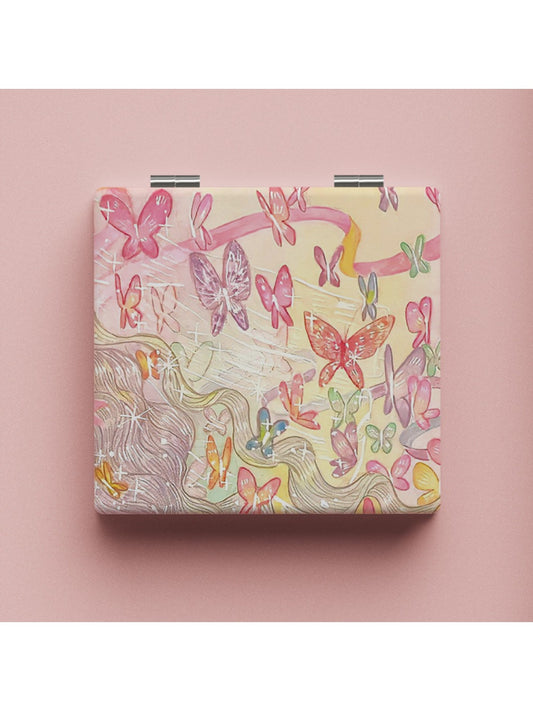 Mirroray - Pink Butterfly Makeup Mirror