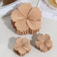 Beau - Matte Flower Shape Plastic Alloy Claw Clip