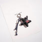 Keypus - Cartoon Denim Heart-shaped Keychain