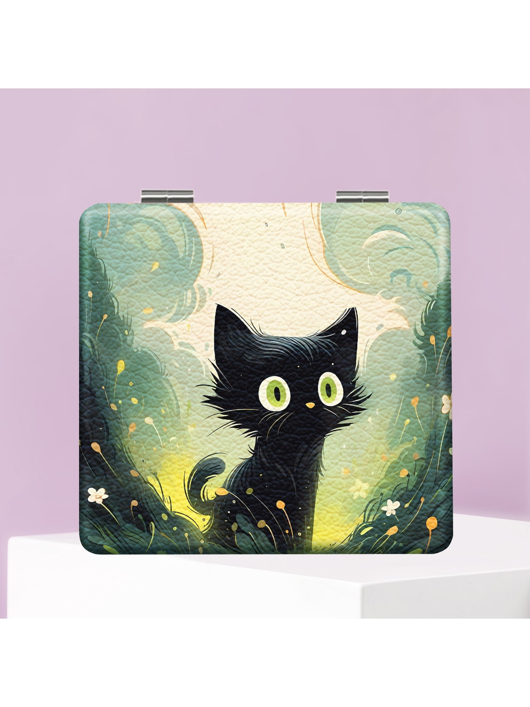 Mirroray - Cartoon Cat Pattern Folding Makeup Mirror