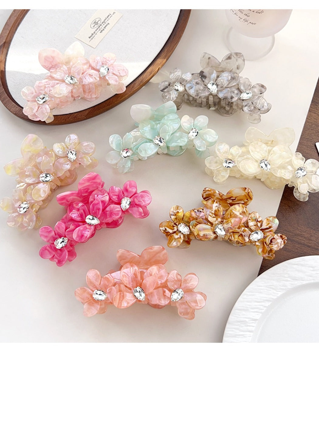 Beau - Cute Flower Shaped Hair Clips