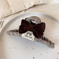 Beau - Velvet Bow Claw Clip