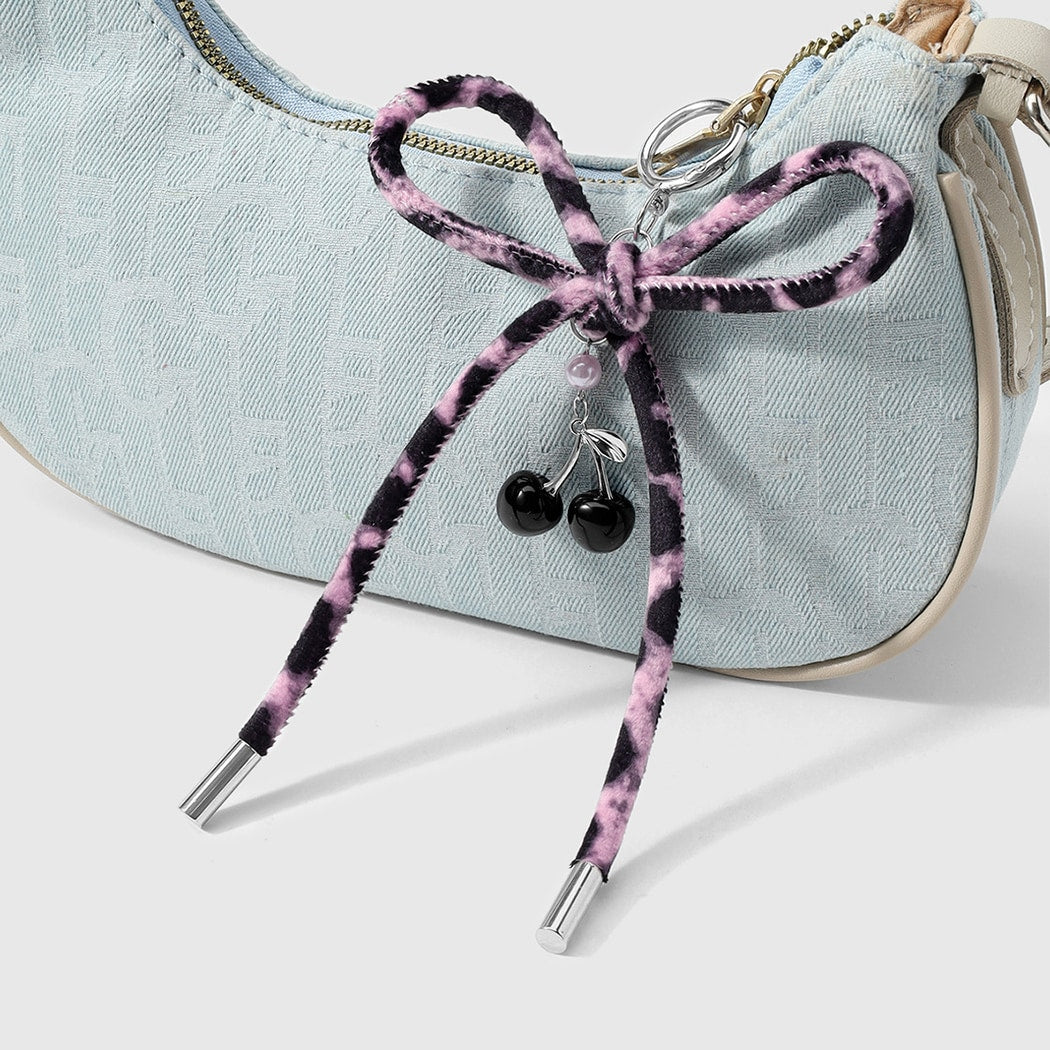 Keypus - Y2K Style Bow and Cherry Keychain