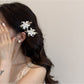 Beau - Alloy and Plastic Floral Barrette Hair Clip