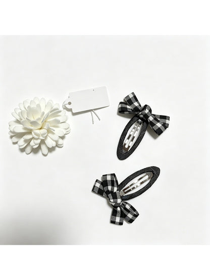 Beau - Gentle Plaid Bow Hair Clip