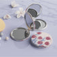Mirroray Tulip Patterned Round Face Mirror showing tulip pattern and floral motif