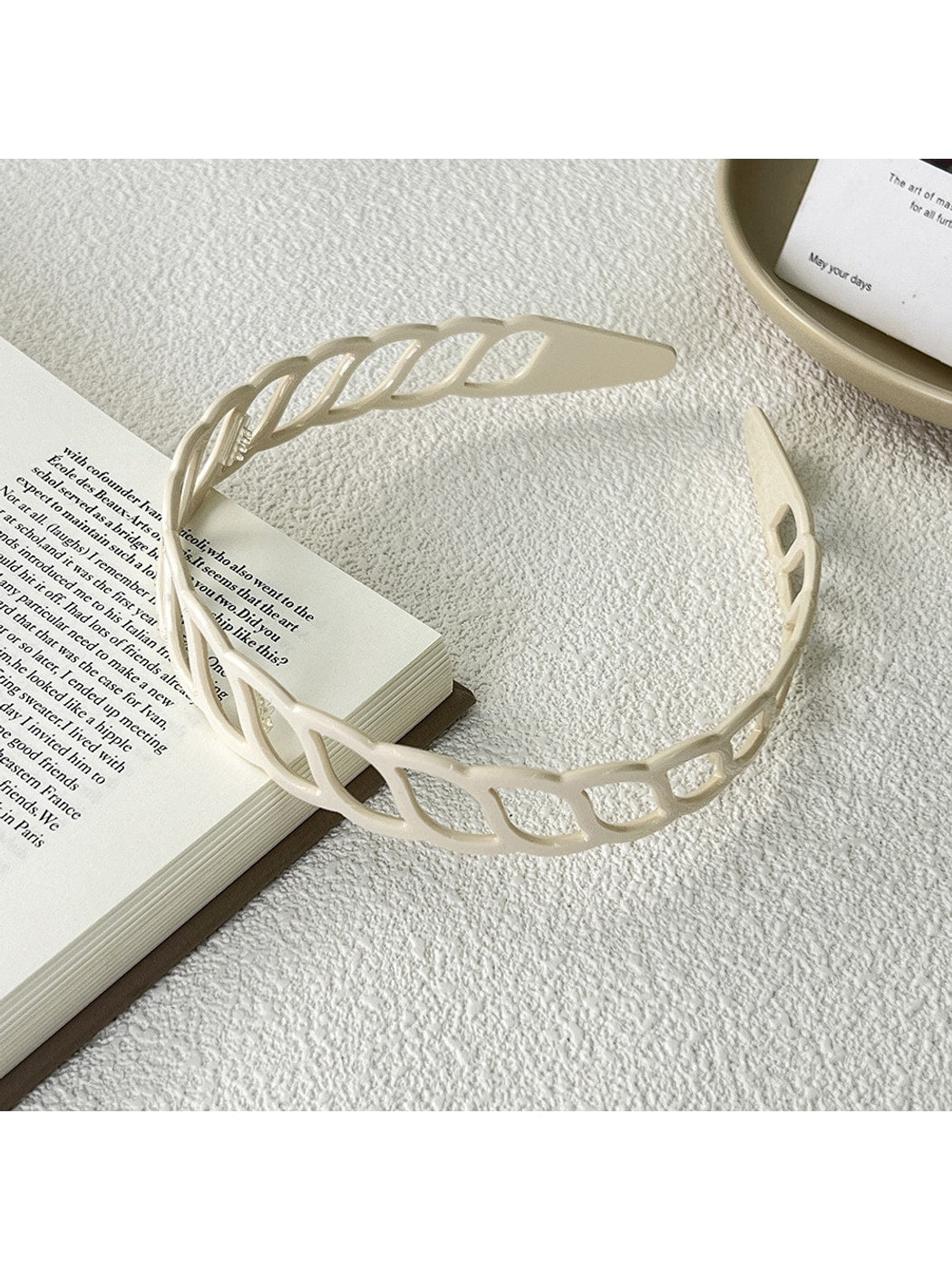 Gifty - Minimal Hollow Lattice Acetate Fiber Headband
