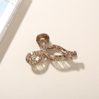 Beau - Geometric Acetate Hollow Wave Claw Hair Clip