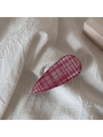 Beau - Printed Teardrop Duckbill Acrylic Hair Clip