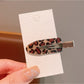 Beau - Leopard Print Oval Duckbill Women's Hair Clip