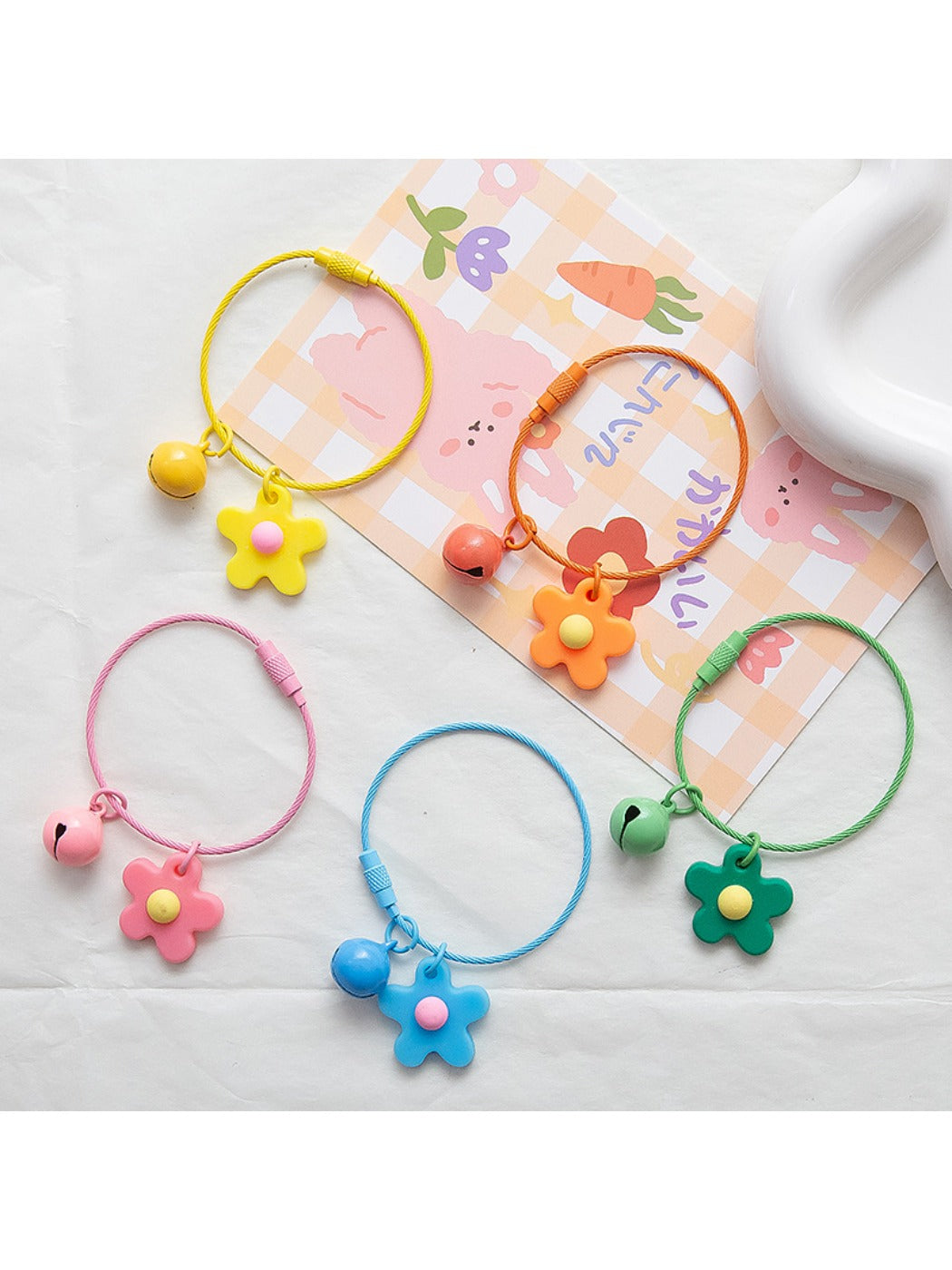 Keypus - Candy-Colored Flower Bell Keychain