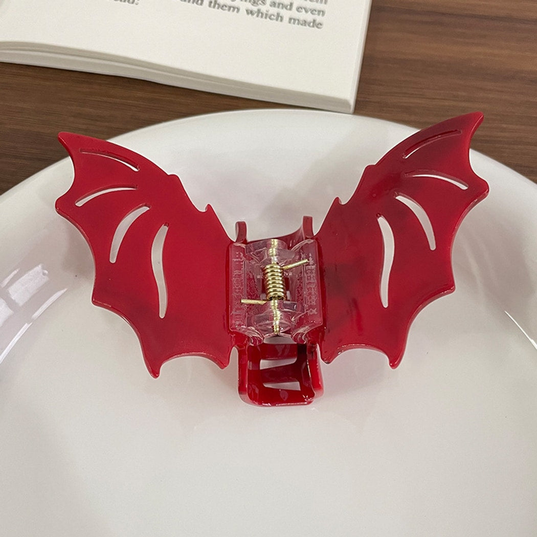 Beau - Halloween Marble Bat Wing Claw Clip