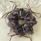 Gifty - Vintage Plaid Bow Ruffled Fabric Scrunchie