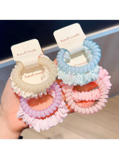 Gifty - Cartoon Jelly Telephone Coil Hair Ties 2 Pack