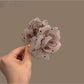 Beau - Polka Dot Flower Mesh Fabric Claw Clip