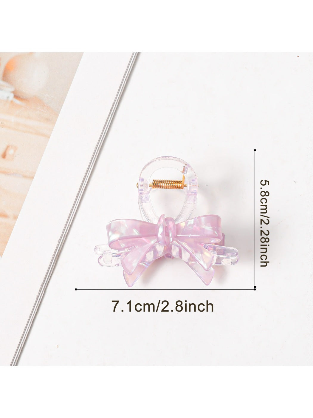 Beau - Macaron Colored Bow Shaped Claw Clip