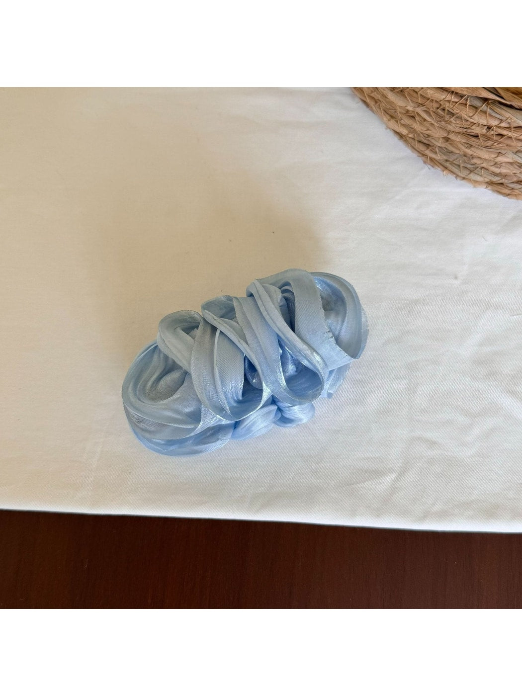 Beau - Minimal Pleated Satin Finish Banana Clip