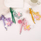 Keypus - Color-Blocked Unicorn-Shaped Charm Keychain
