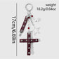 Keypus - Retro Studded Cross Star Music Note Keychain