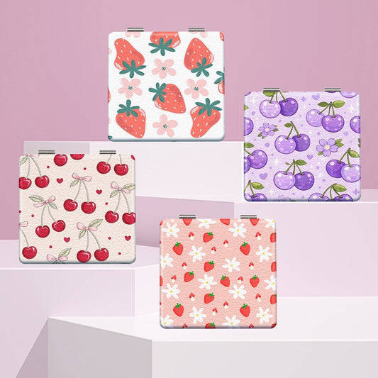 Mirroray - Compact Fruit Print Touch Up Makeup Mirror