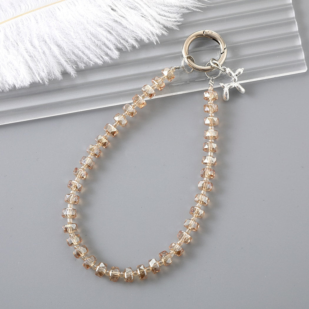 Keypus - Cute Balloon Dog Charm Beaded Chain Keychain
