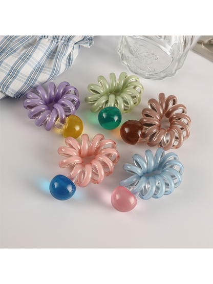 Gifty - Vintage Beaded Spiral Hair Tie
