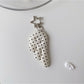 Keypus - Retro Angel Wing Fabric Charm Alloy Keychain