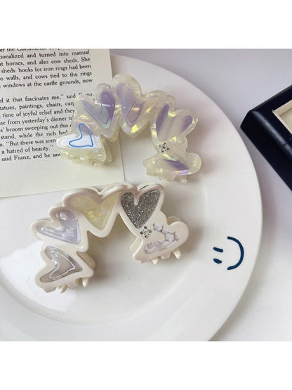 Beau - Love Flower Shaped Acetate Hair Clip