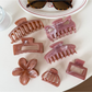 Beau - Glossy Marbled Retro Style Claw Clip