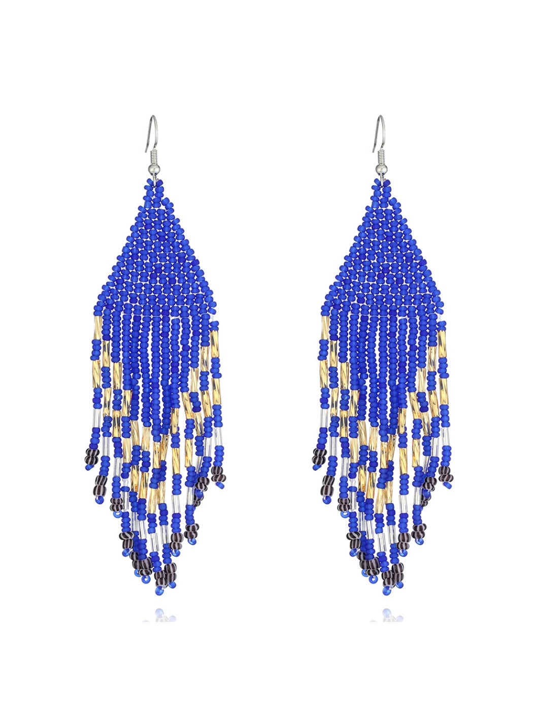 Earedge - Seed Bead Fringe Earrings