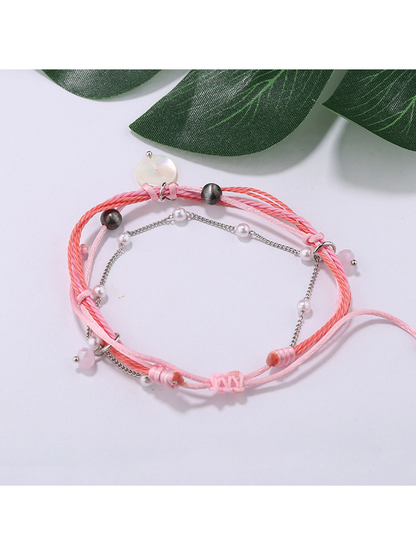 Lovra - Bohemian Beaded Pendant Wrap Bracelet