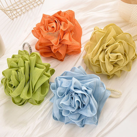 Papo - Rose Form PE Mesh Bath Pouf