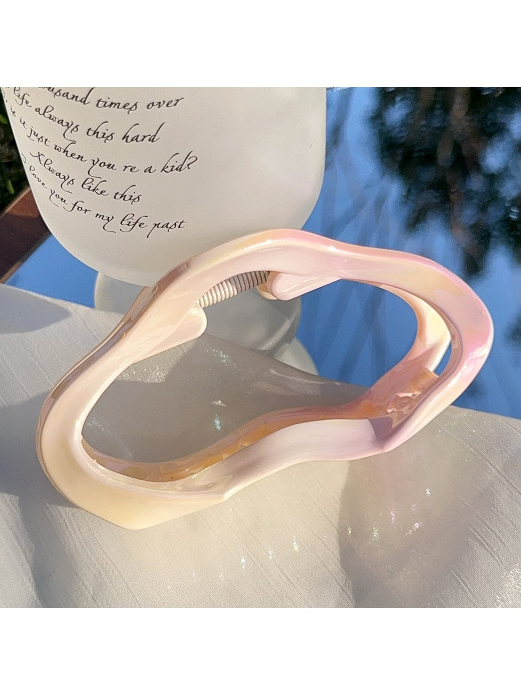Beau - Gradient Plastic Square Shape Claw Clip