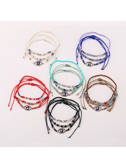 Lovra - Minimalist Stackable Eye Decorated Bracelet