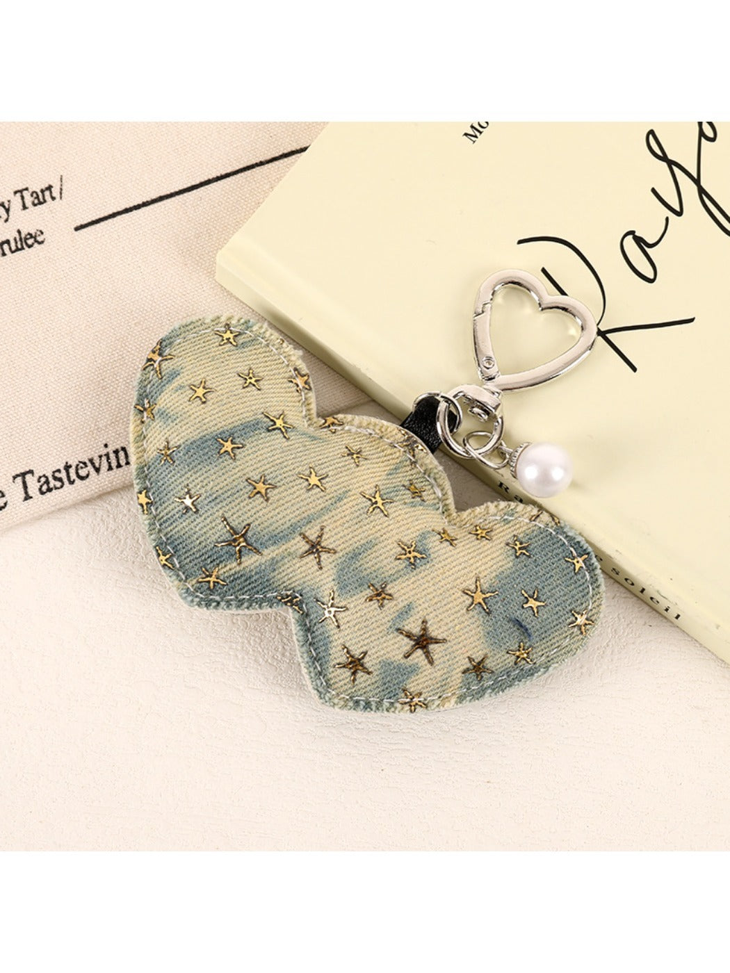 Keypus - Fashion ripped denim bag pendant