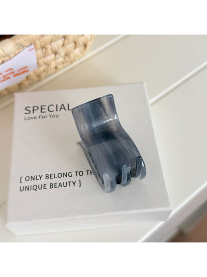 Beau - Marbled Acetate Rectangular Claw Clip