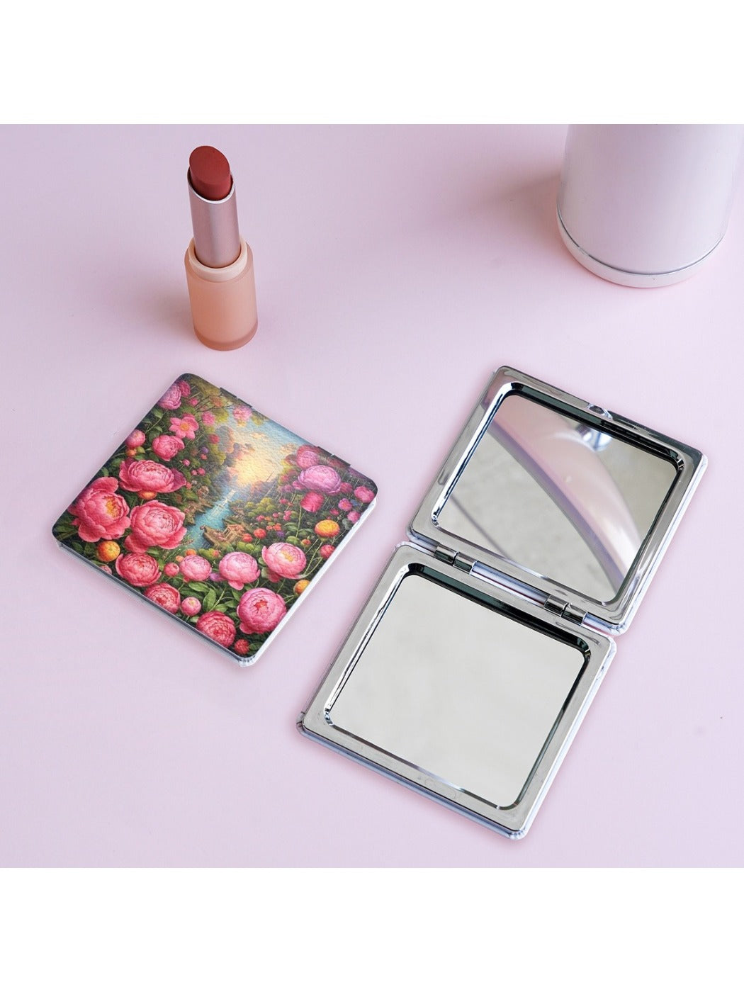 Mirroray - Lightweight Flower Pattern Makeup Mirror