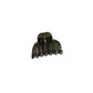 Beau - Clear Pumpkin Shape Plastic Alloy Claw Clip