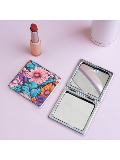 Mirroray - Floral Print Foldable Makeup Mirror