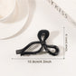 Beau - Minimalist Solid Color Bow Shaped Claw Clip