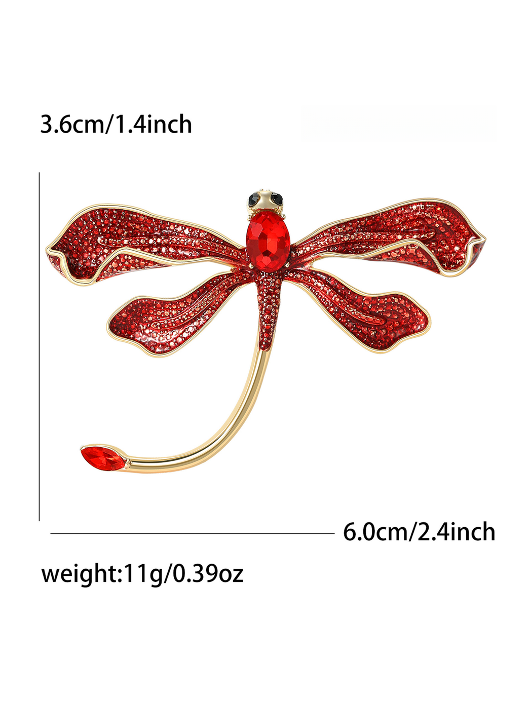 Brovia - Creative Dragonfly Alloy Brooch Pin