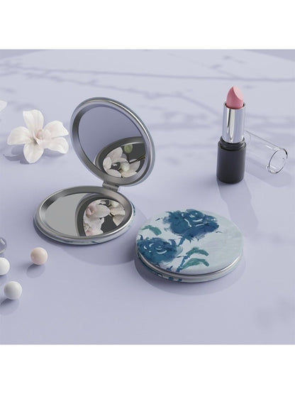 Mirroray - Vintage Round Rose Motif Compact Mirror