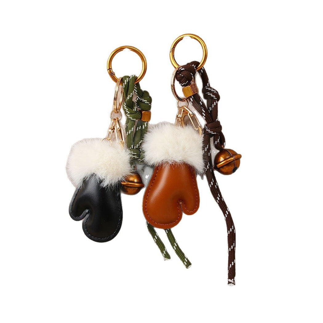 Keypus - Glove Shaped Woven Cord Plush Bag Charm Keychain